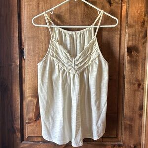 Cream colored tank